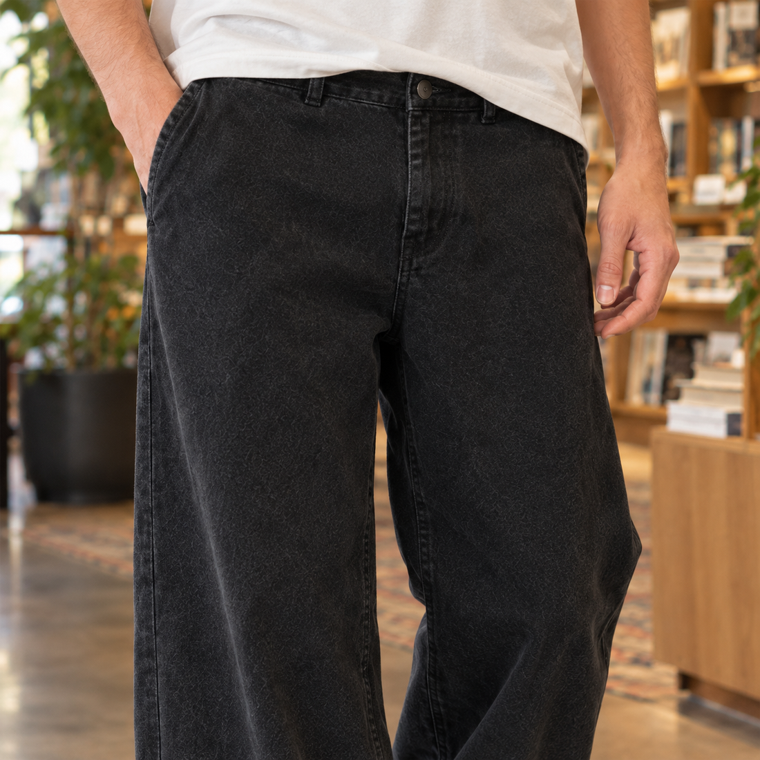 Dario Wide Leg Pants - Lead Product Detail
