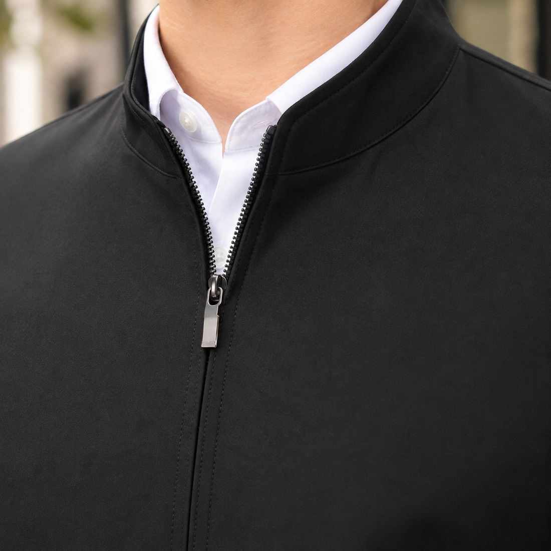 Waldemar Stand Collar Jacket - Lead Product Detail