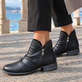 Calvino-Capri Zip Ankle Boots - Lead Product Detail