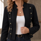 Magdalena-Elise Military Jacket - Lead Product Detail