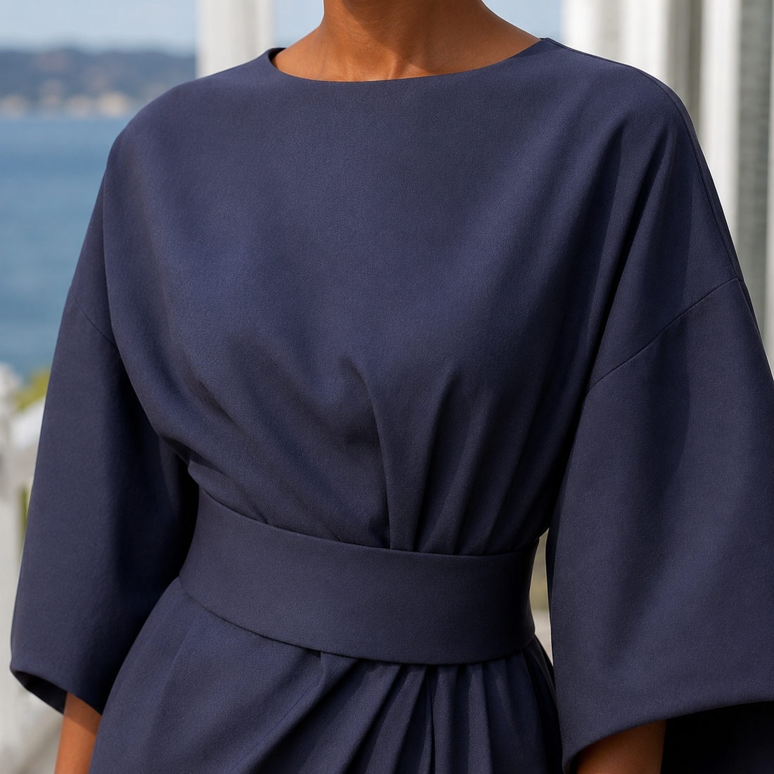 Astrid-Hope Belted Midi Dress - Lead Product Detail