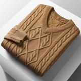 Mayfair Cable-Knit Sweater - Camel