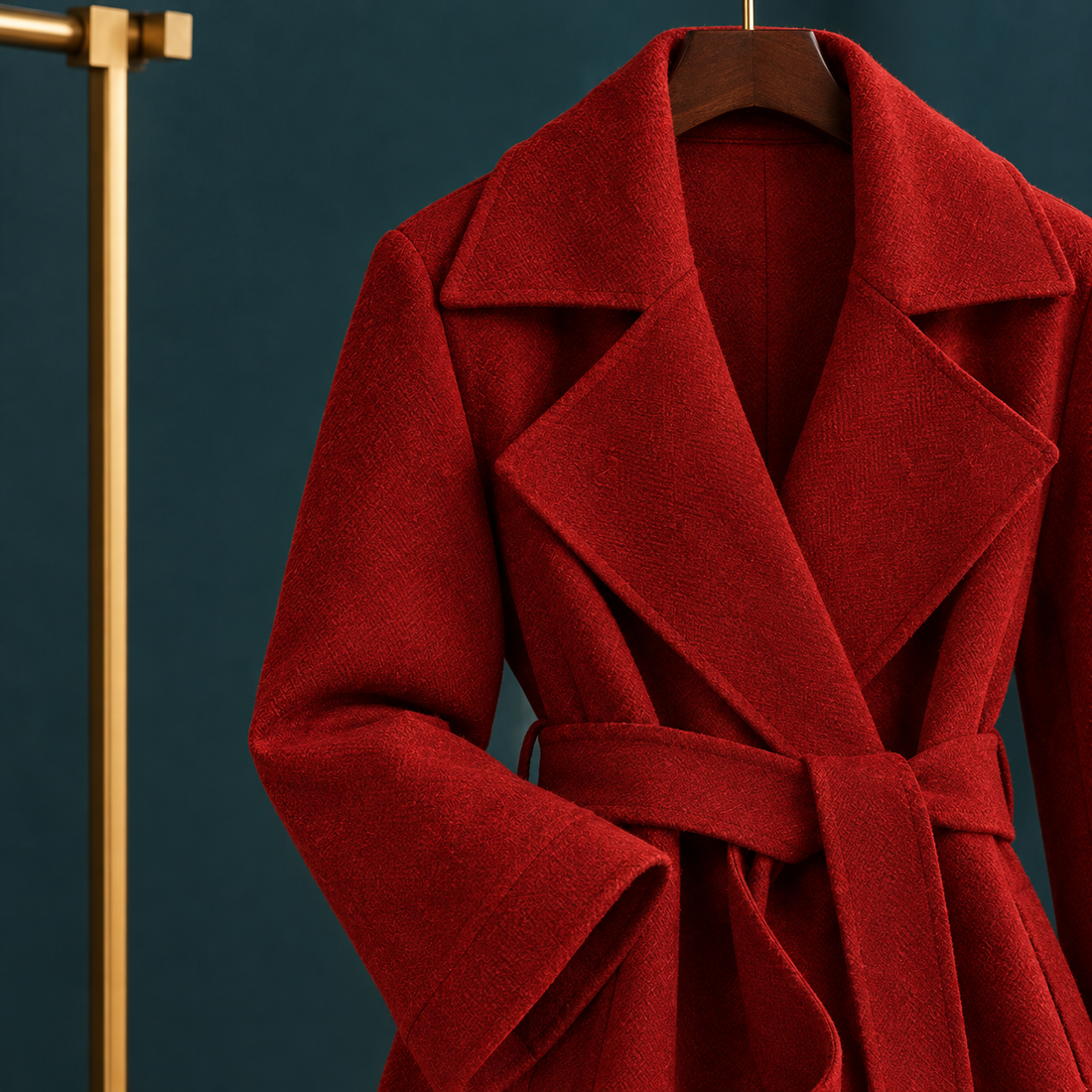 Giulia-Jane Wool Coat - Lead Product Detail