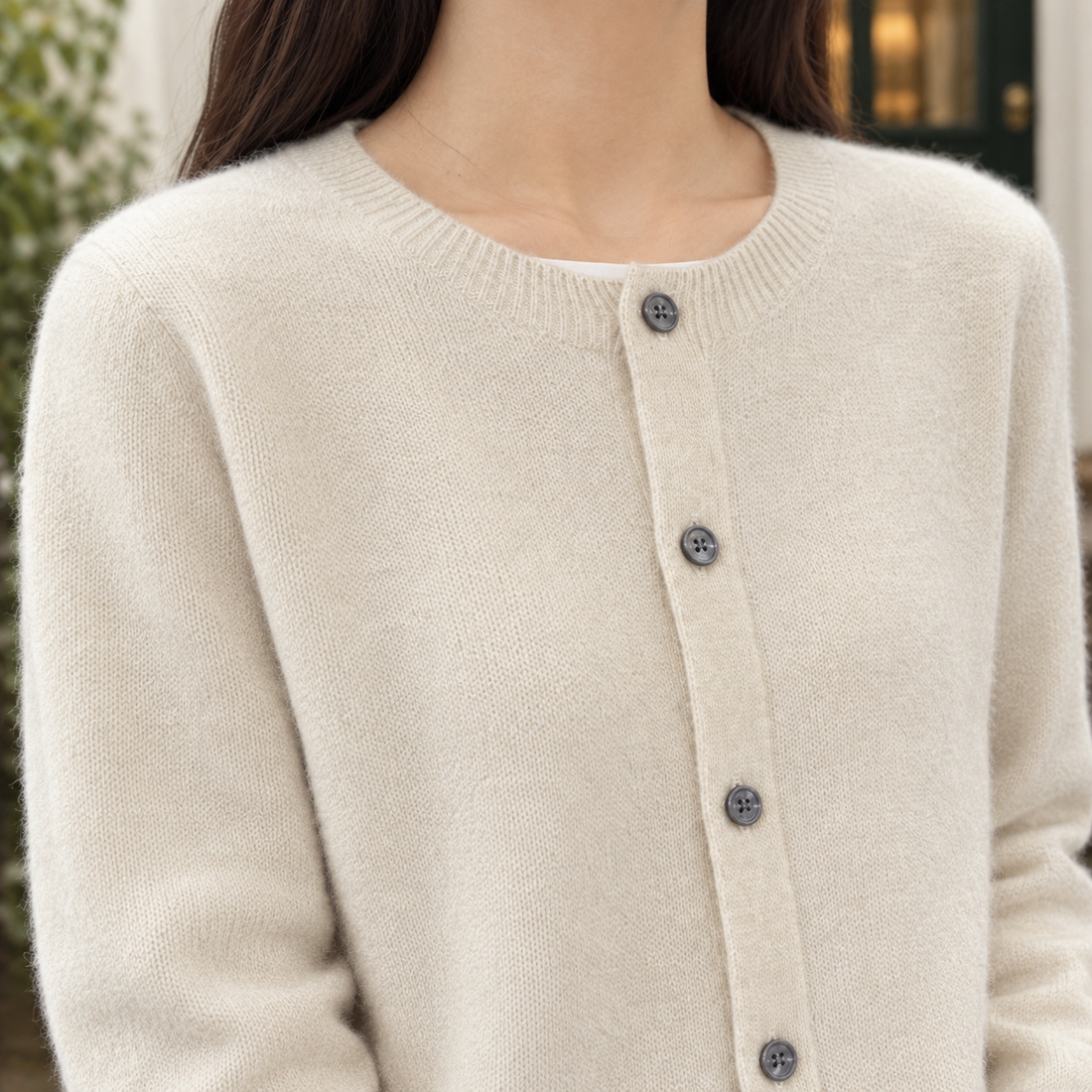 Isabeau-Eve Wool Cardigan - Lead Product Detail