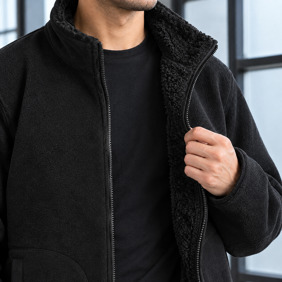 Vaughn Fleece Lined Jacket - Lead Product Detail