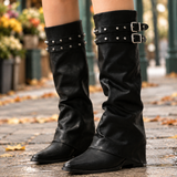 Cortina-Napoli Buckle Boots - Lead Product Detail