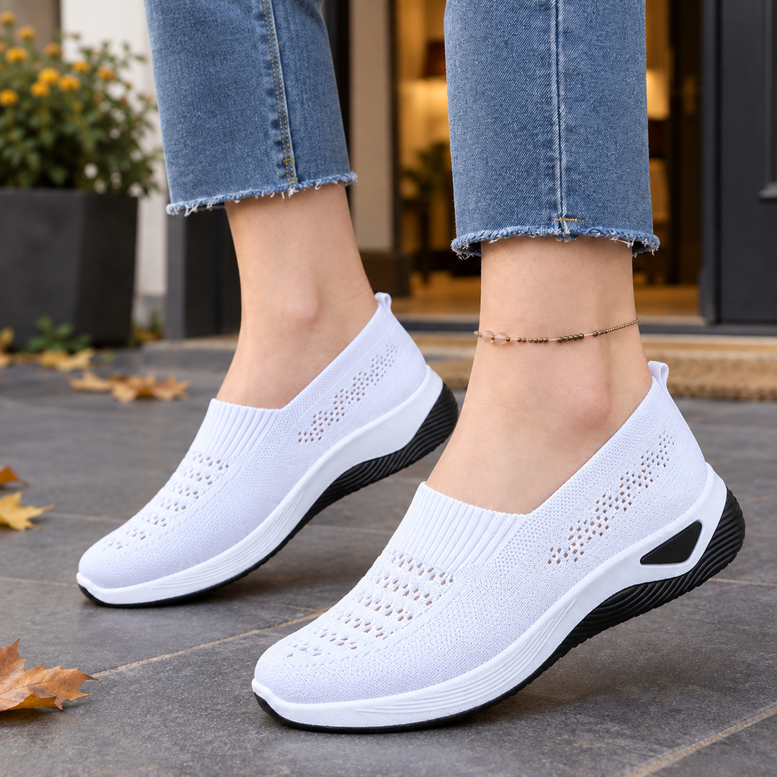Crivelli-Lucca Slip-On Sneakers - White
