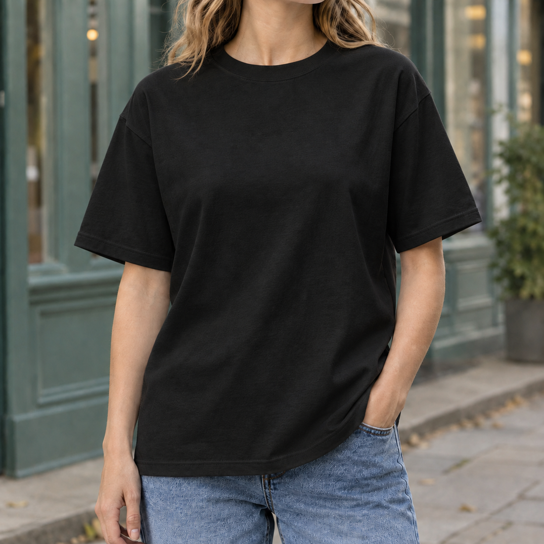 Nadine Relaxed T-Shirt - Black