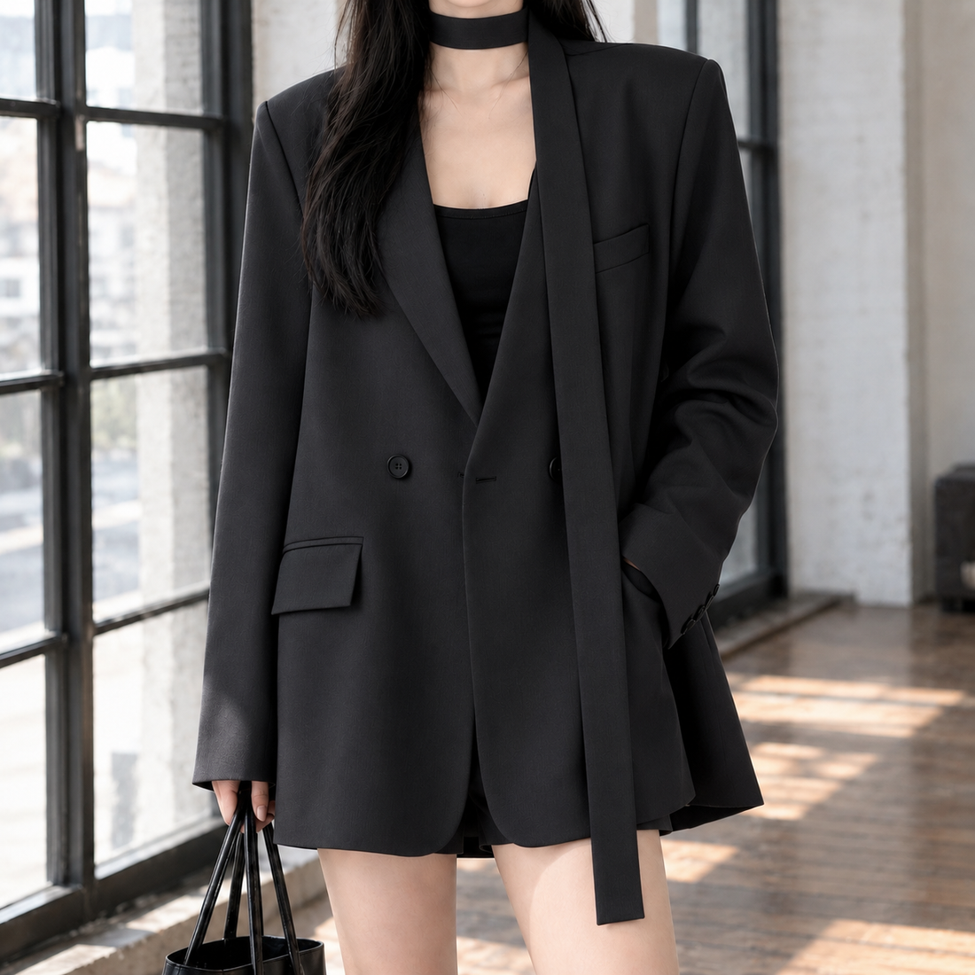 Eleanora Relaxed Blazer - Black