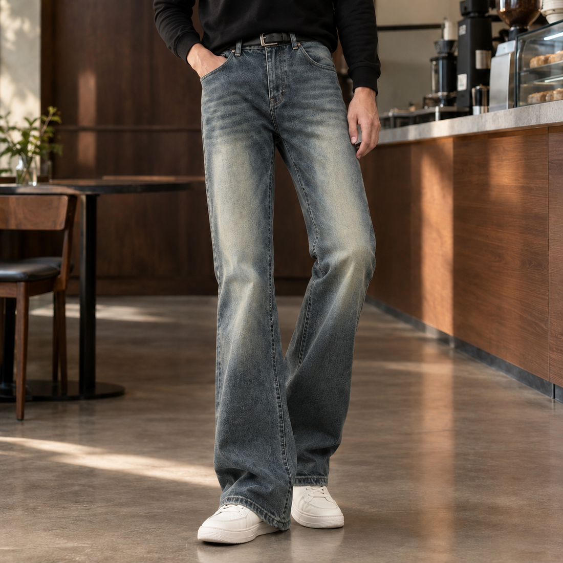 Mason Flared Jeans - Dark Blue