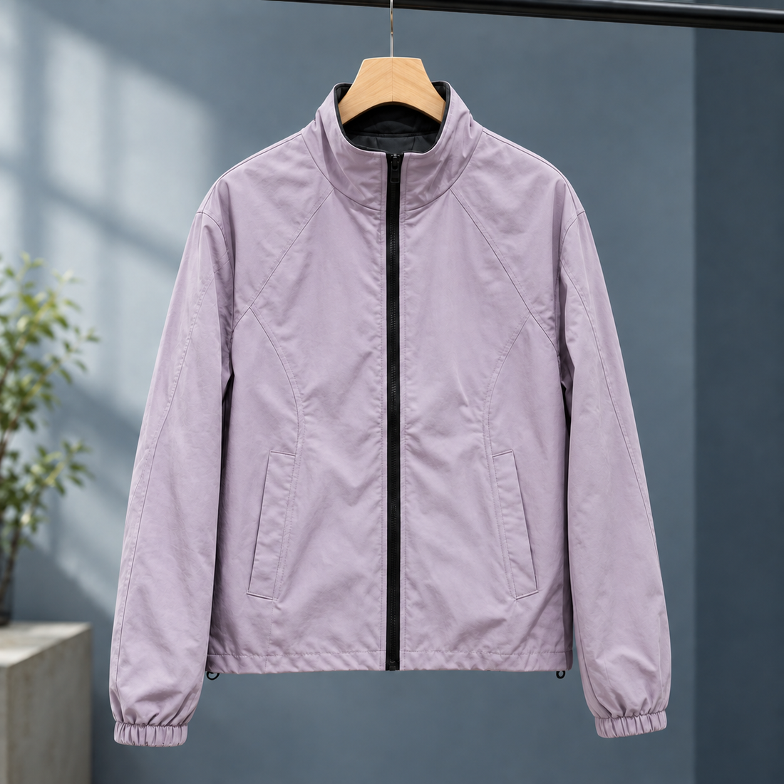 Lavinia-Sage Panelled Jacket - Purple