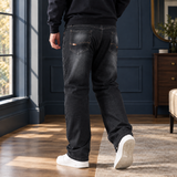 Wyatt Relaxed Jeans - Large Size Black