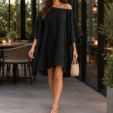Solange Batwing Dress - Black