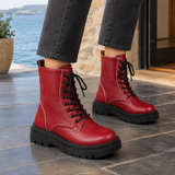 Lodovici-Vico Platform Boots - Red