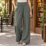 Tessa-Rae Wide Leg Pants - Gray