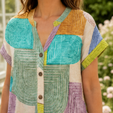 Aimee Geometric Shirt Dress - Lead Product Detail