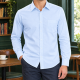 Burnaby Point Collar Shirt - Light Blue