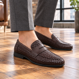 Molinari Woven Loafers - Brown