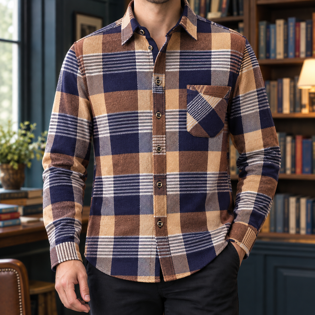 Knox Plaid Shirt - Yellow Plaid