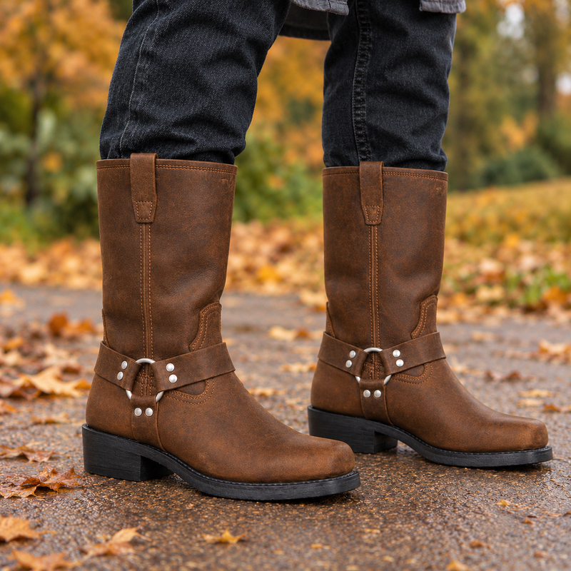 Navarro-Roma Harness Boots - Brown