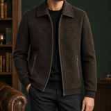 Conrad Textured Jacket - Brown