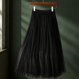 Adrienne Pleated Skirt - Black