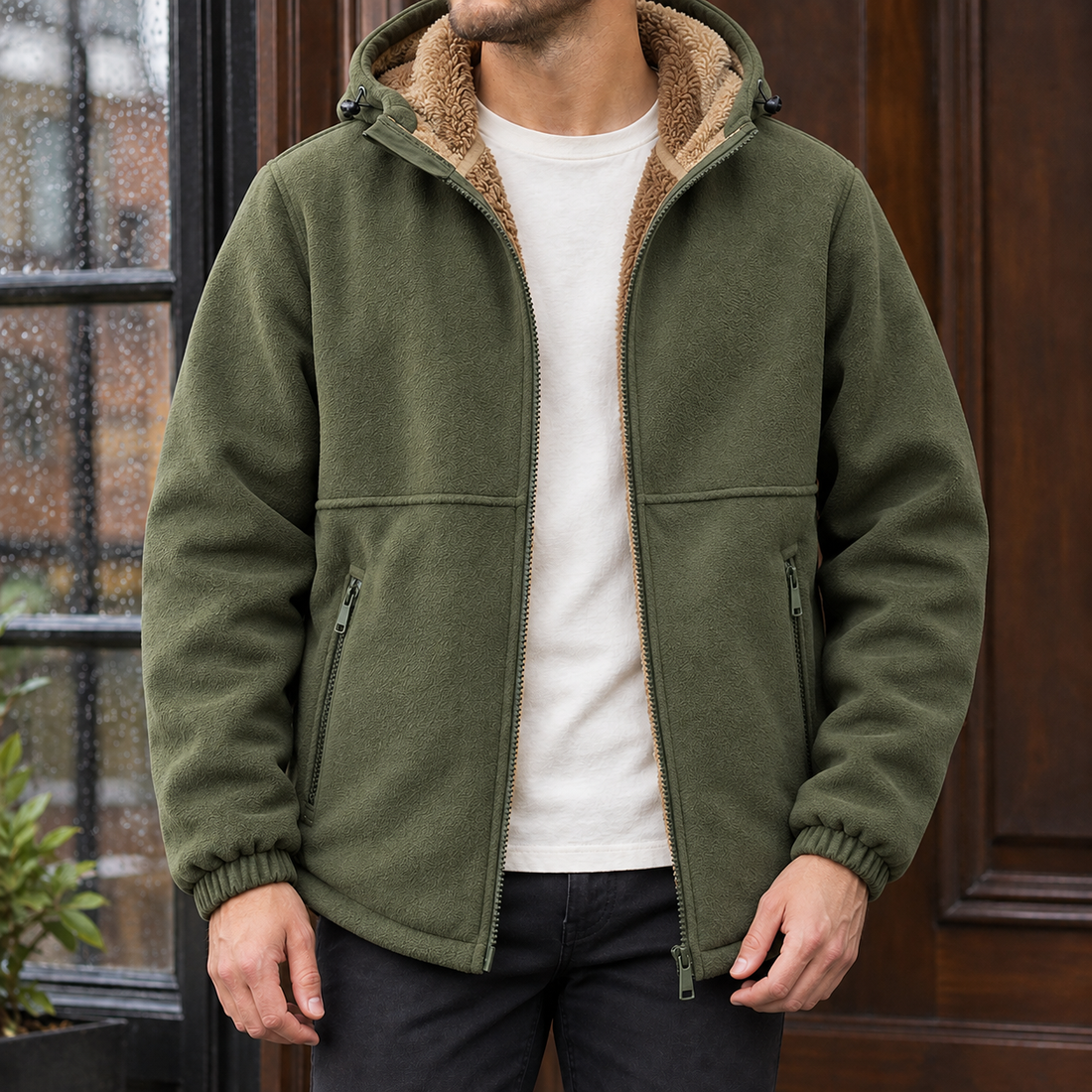 Carter Hooded Jacket - Army Green