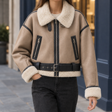 Isla-Lane Aviator Jacket - Khaki