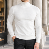 Mason Turtleneck Sweater - White