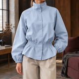 Hazel-Rae Cinched Jacket - Blue