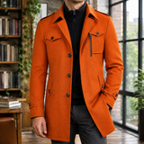 Oliver Wool Coat - Burnt Orange