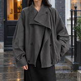 Emery-Marie Double-Breasted Jacket - Gray
