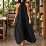 Ascelin-Rae Halter Maxi Dress - Black