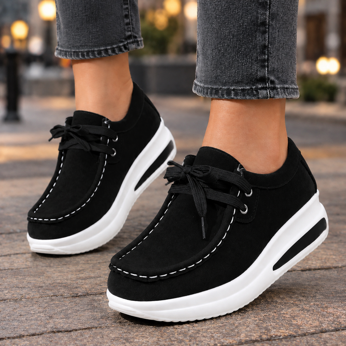 Marostica-Milano Suede Wedge Shoes - Black