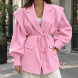 Valentina-Claire Sculpted Jacket - Pink