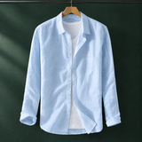 Albin Linen Shirt - Light Blue
