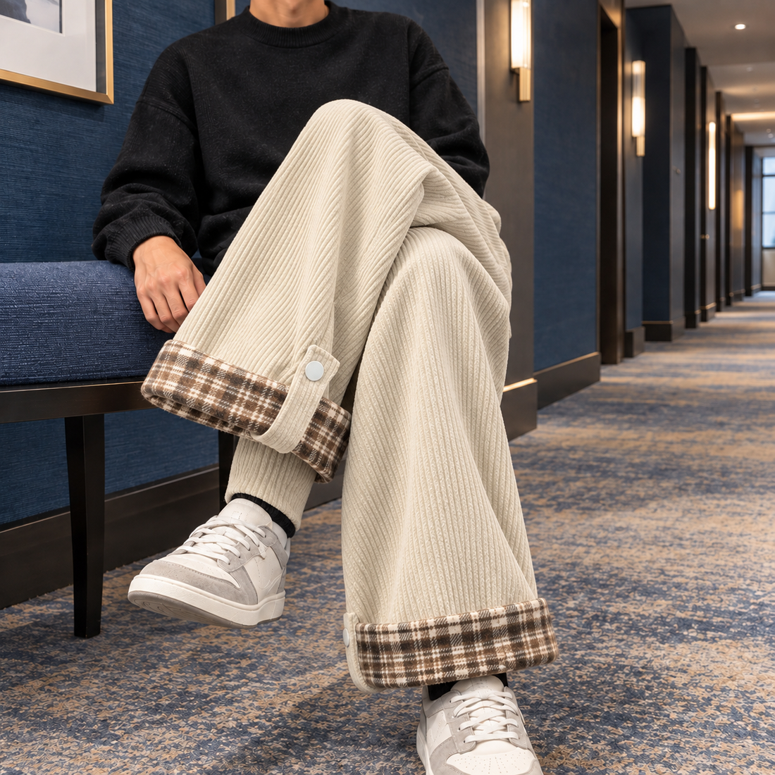 Mason Straight Leg Pants - Apricot