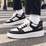 Verona-Zara Platform Sneakers - Black White
