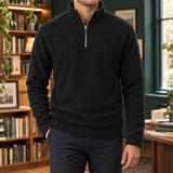 Wyatt Quarter Zip Top - Black