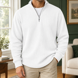 Blake Ribbed Pullover - White