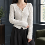 Faith Textured Cardigan - Off White