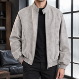 Dorian Stand-Collar Jacket - Gray