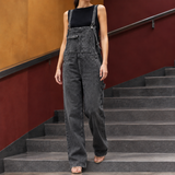 Albertine Relaxed Overalls - Black
