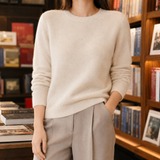 Elodie Wool Sweater - Raw Velvet Rice