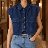Iolanthe Utility Top - Dark Blue