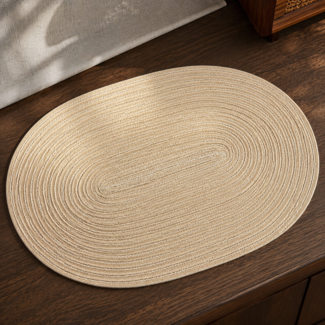 Hudson Textured Placemat - Cream