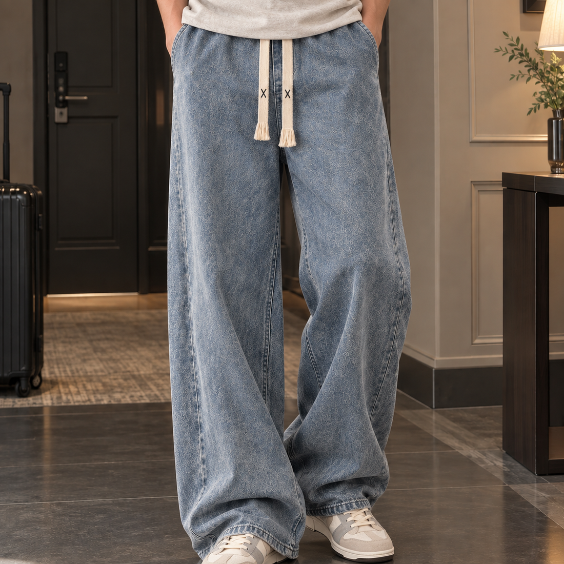 Mason Wide Leg Jeans - Retro Blue