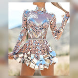 Cleo Crystal Embellished Mini Dress - gallery view 5