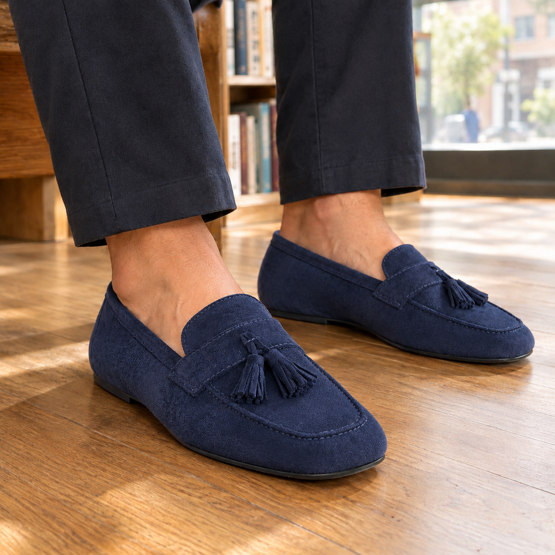 Taranto-Milano Suede Loafers - Blue