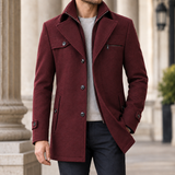 Pierrick Wool Coat - Red